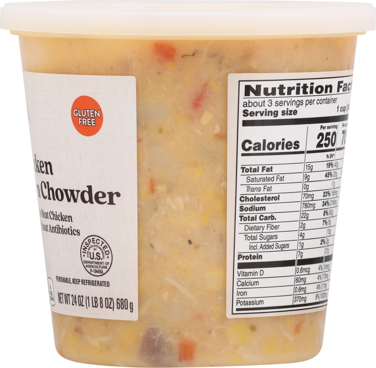 slide 8 of 9, Signature Cafe Rich & Creamy Chicken Corn Chowder With White Meat Chicken, 