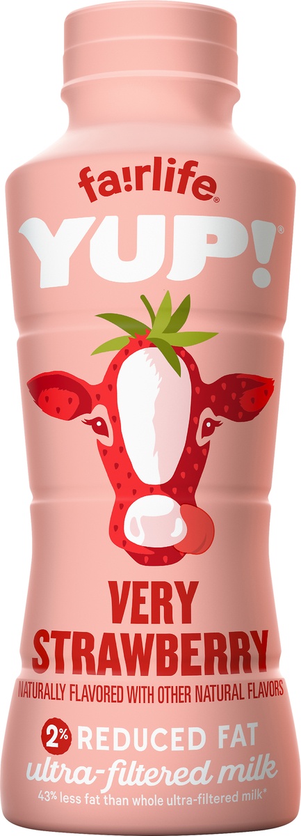slide 3 of 4, Yup! Strawberry Milk, 14 fl oz