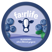slide 9 of 21, fairlife Blueberry Ultra-Filtered Yogurt, 2% milk fat, lactose free, multiserve, 24 oz
