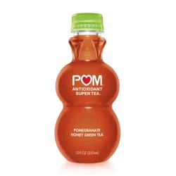 POM Wonderful Super Tea, Pomegranate Honey Green Tea, 12 Ounce