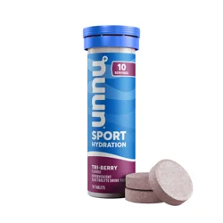 Nuun Tri-Berry Flavored Sport Hydration 10 Effervescent Electrolyte Drink Tablets