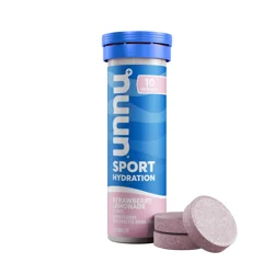 Nuun Strawberry Lemonade Flavored Sport Hydration 10 Effervescent Electrolyte Drink Tablets
