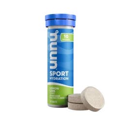 Nuun Lemon Lime Flavored Sport Hydration 10 Effervescent Electrolyte Drink Tablets