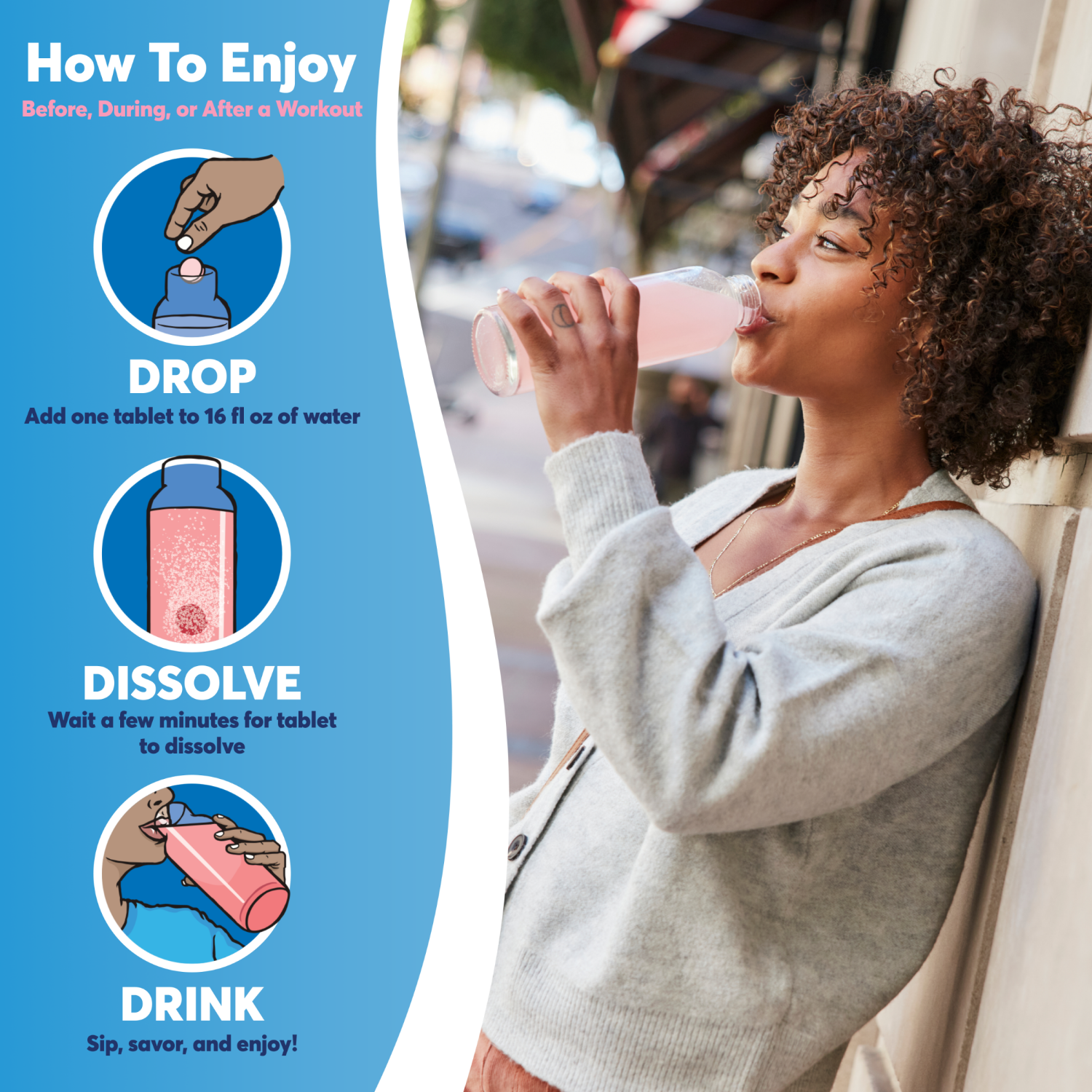 slide 6 of 6, Nuun Zero Sugar Sport Hydration 3p, 30 ct