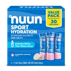nuun Hydration Sport Drink Dissolving Tablets - Strawberry Lemonade - 30ct