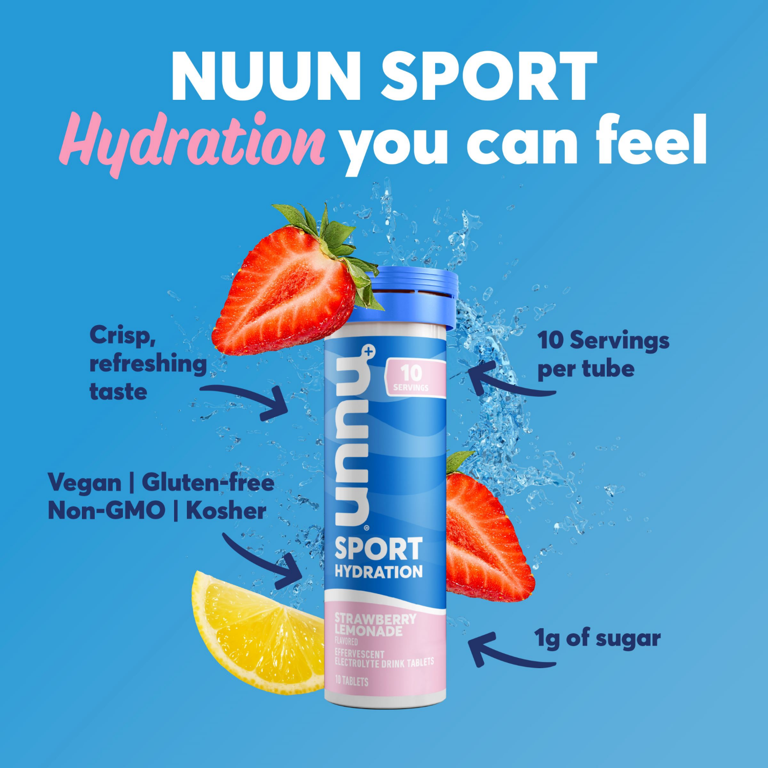 slide 4 of 6, nuun Hydration Sport Drink Dissolving Tablets - Variety Pack - 30ct, 30 ct