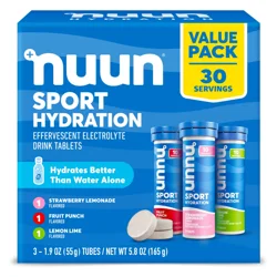 nuun Hydration Sport Drink Dissolving Tablets - Variety Pack - 30ct