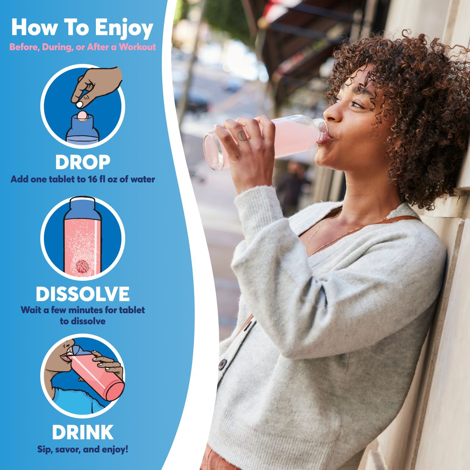 slide 4 of 6, Nuun Hydration Raspberry Lemon Zero Drink Tab, 1 ct