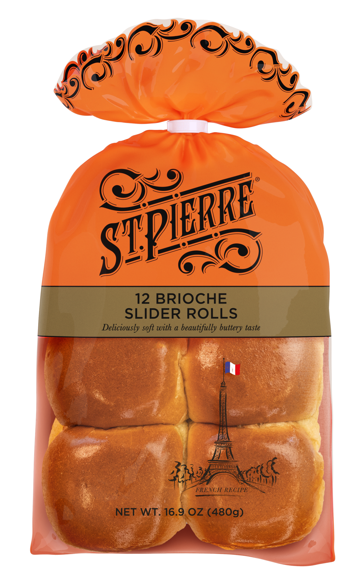 slide 1 of 5, St Pierre 12 Brioche Slider Rolls, 12 ct
