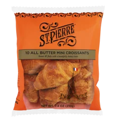 St Pierre All Butter Mini Croissants, 10 count, 7.4 oz