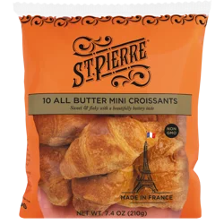 ST PIERRE St. Pierre All Butter Mini Croissants, 10ct. - 7.4 Oz.