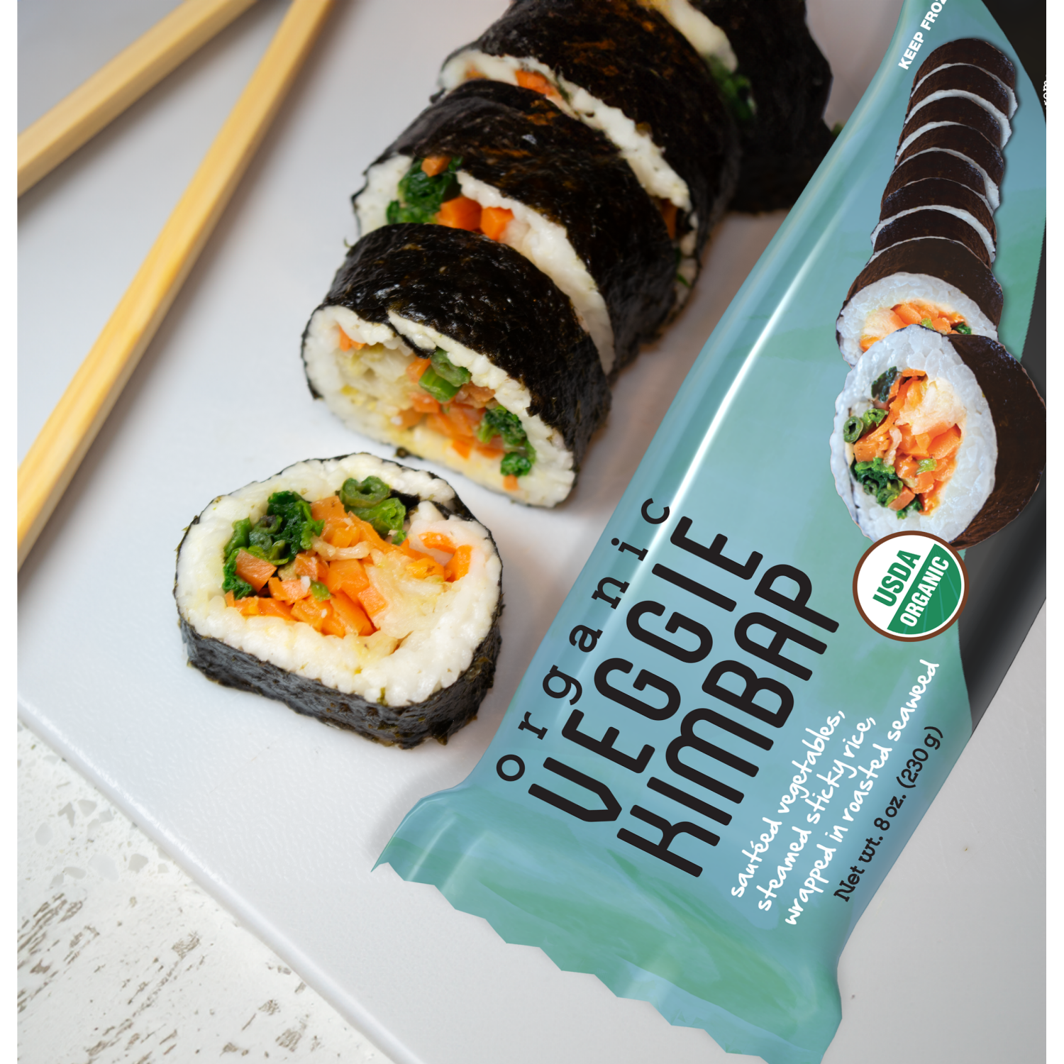 slide 5 of 5, Ocean's Halo® Organic Veggie Kimbap Roll, 8 oz