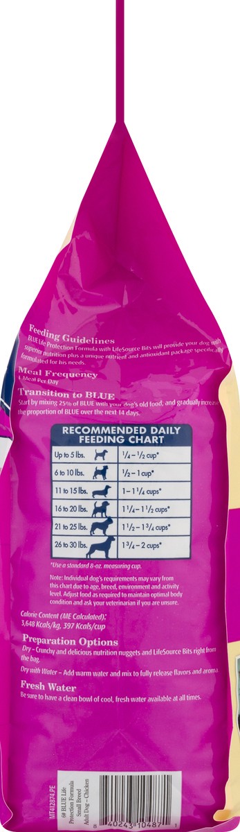 slide 8 of 9, Blue Buffalo Blue Life Protection Formula Small Breed Adult Chicken and Brown Rice Recipe Food For Dogs 6 lb, 6 lb