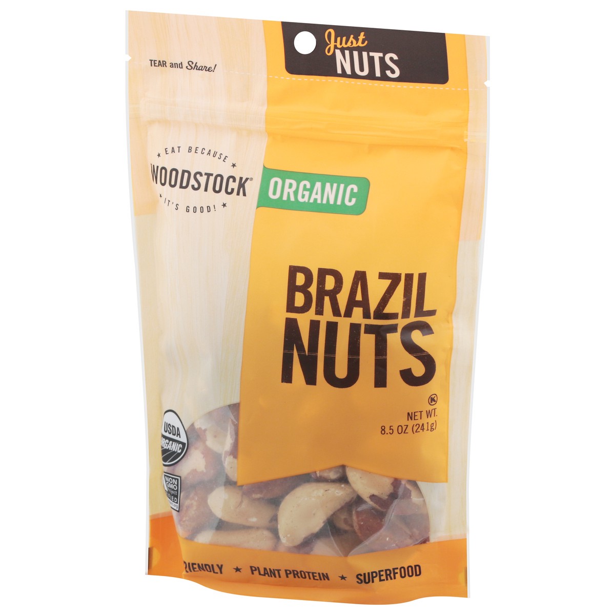 slide 6 of 9, Woodstock Organic Brazil Nuts 8.5 oz, 8.5 oz