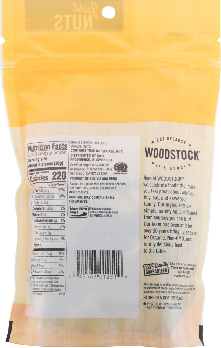 slide 8 of 9, Woodstock Organic Brazil Nuts 8.5 oz, 8.5 oz