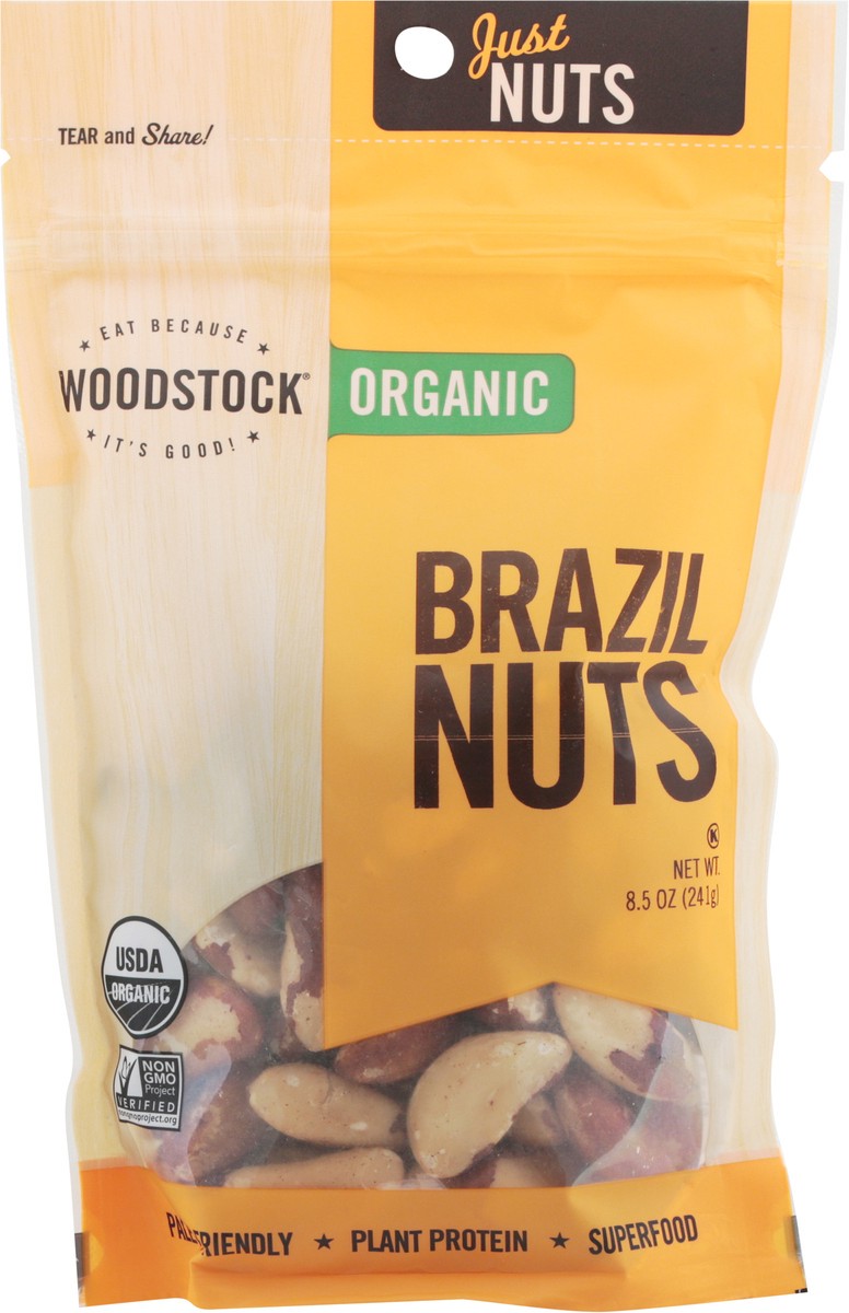 slide 3 of 9, Woodstock Organic Brazil Nuts 8.5 oz, 8.5 oz