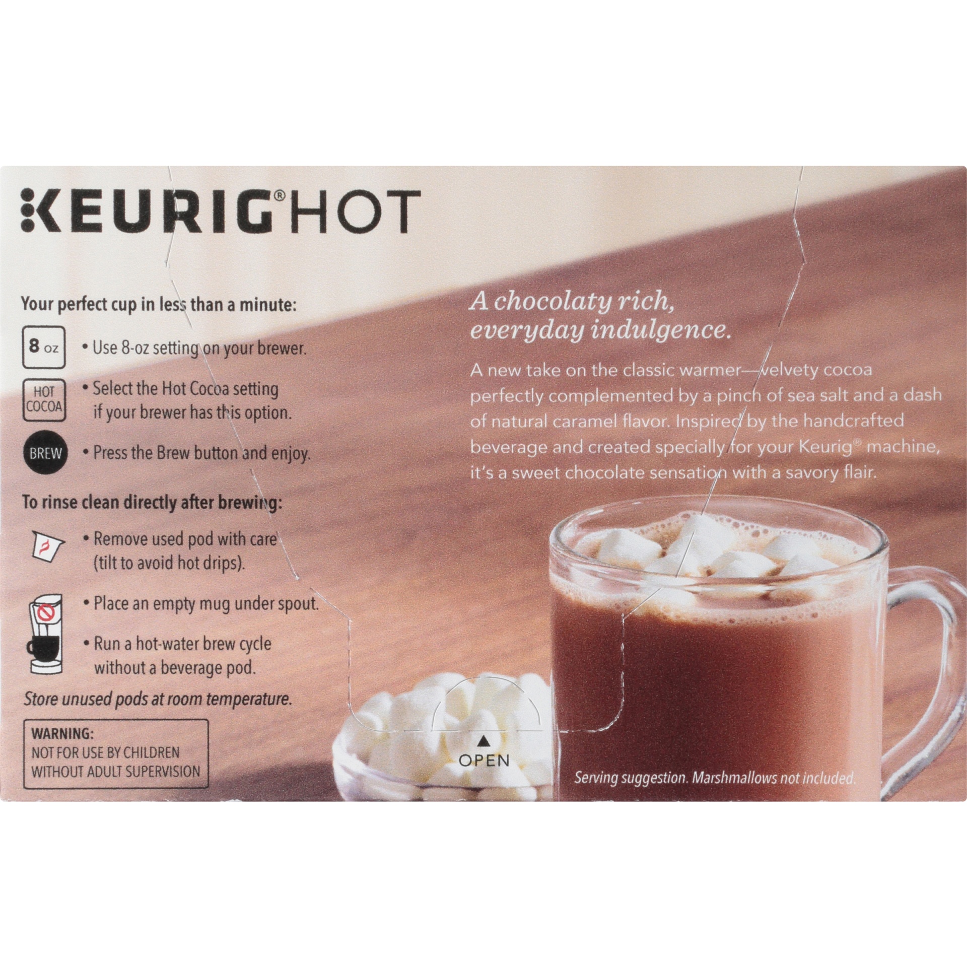 slide 6 of 8, Starbucks Keurig Hot Salted Caramel Hot Cocoa - 10 ct; 0.73 oz, 10 ct; 0.73 oz