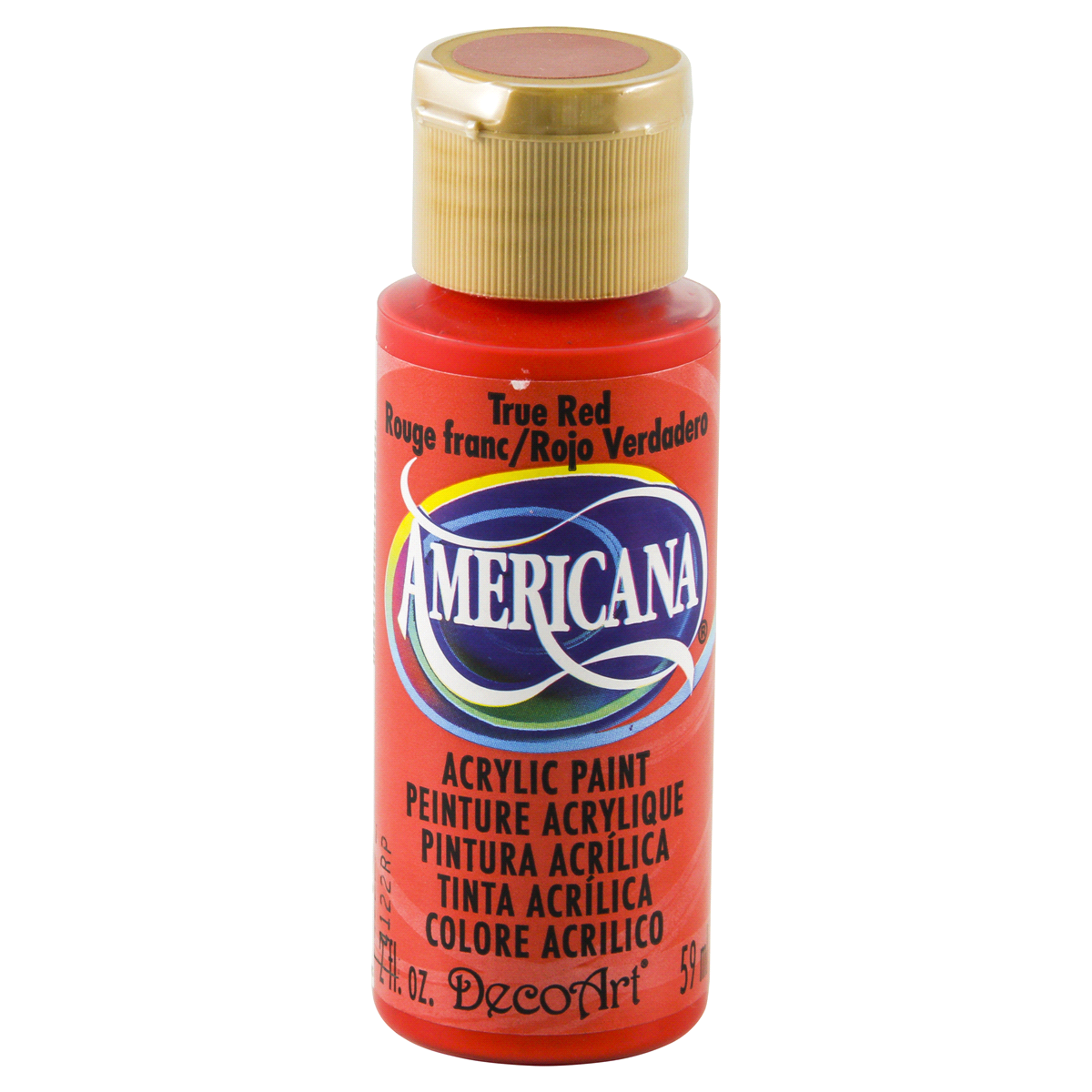 slide 1 of 4, Americana Acrylics Paint True Red, 2 oz