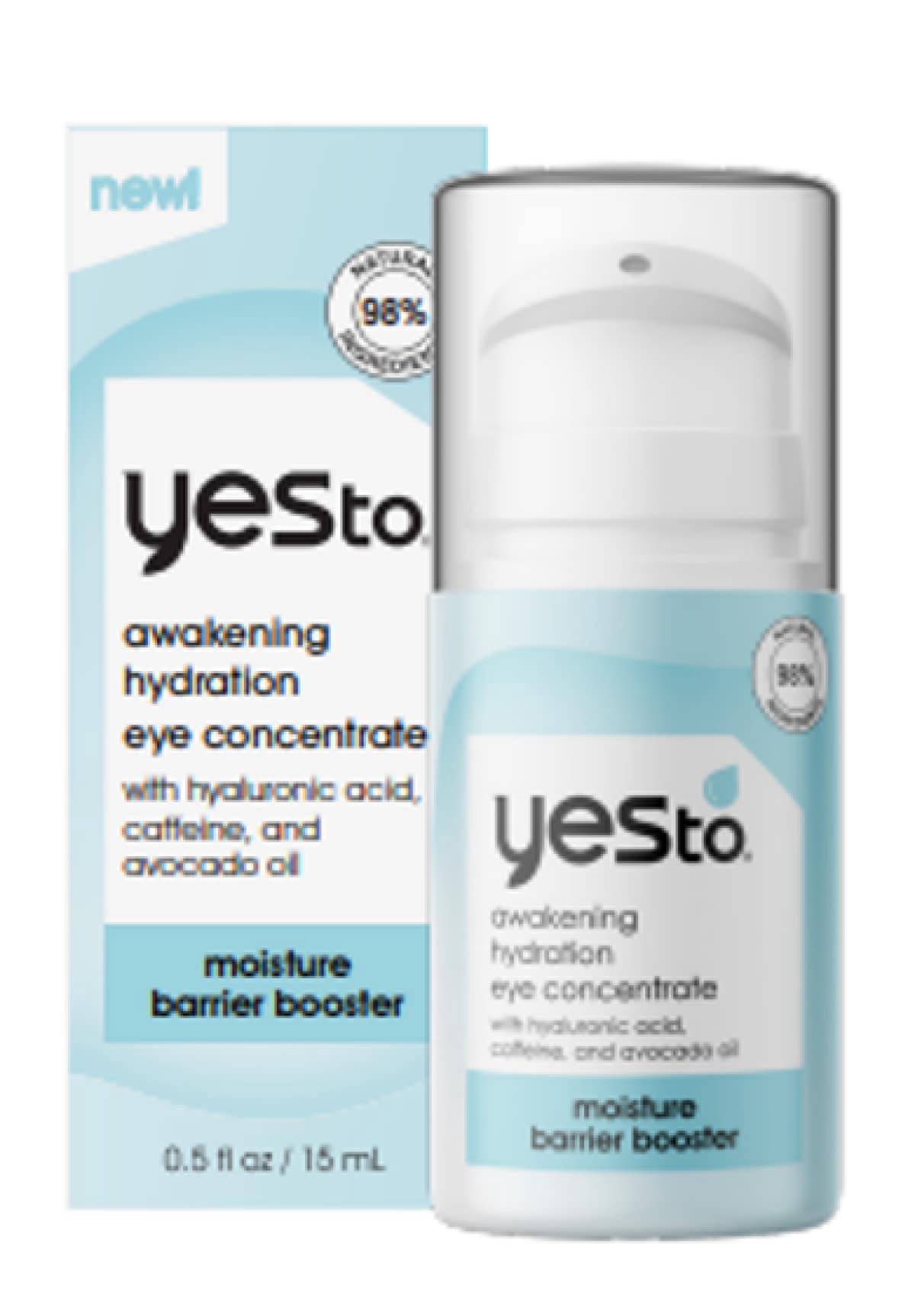 slide 1 of 5, Yes To Awakening Hydration Eye Concentrate, 0.5 fl oz