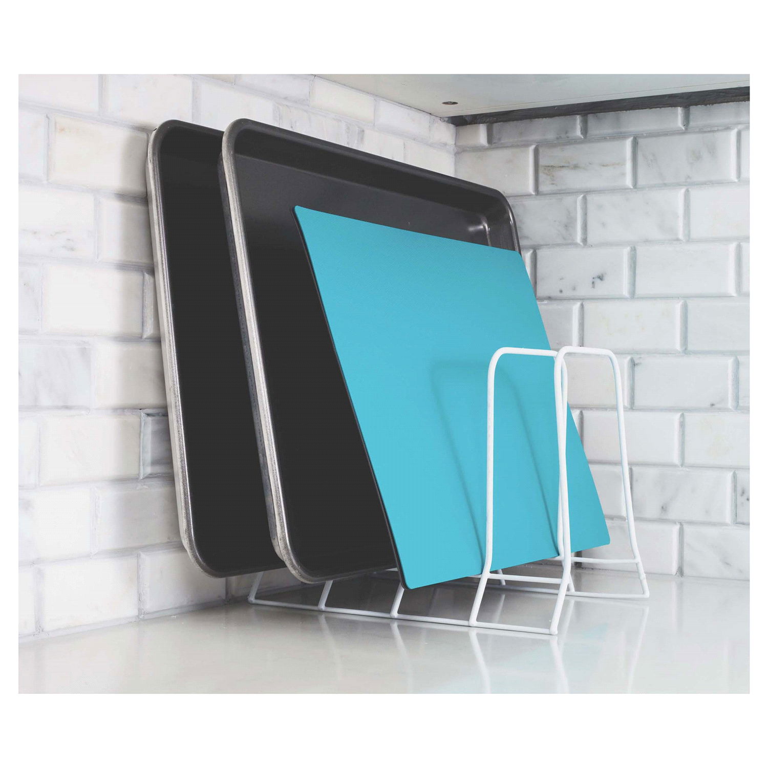 slide 5 of 5, Real Home Innovations Real Home Bakeware Lid Rack white, 1 ct