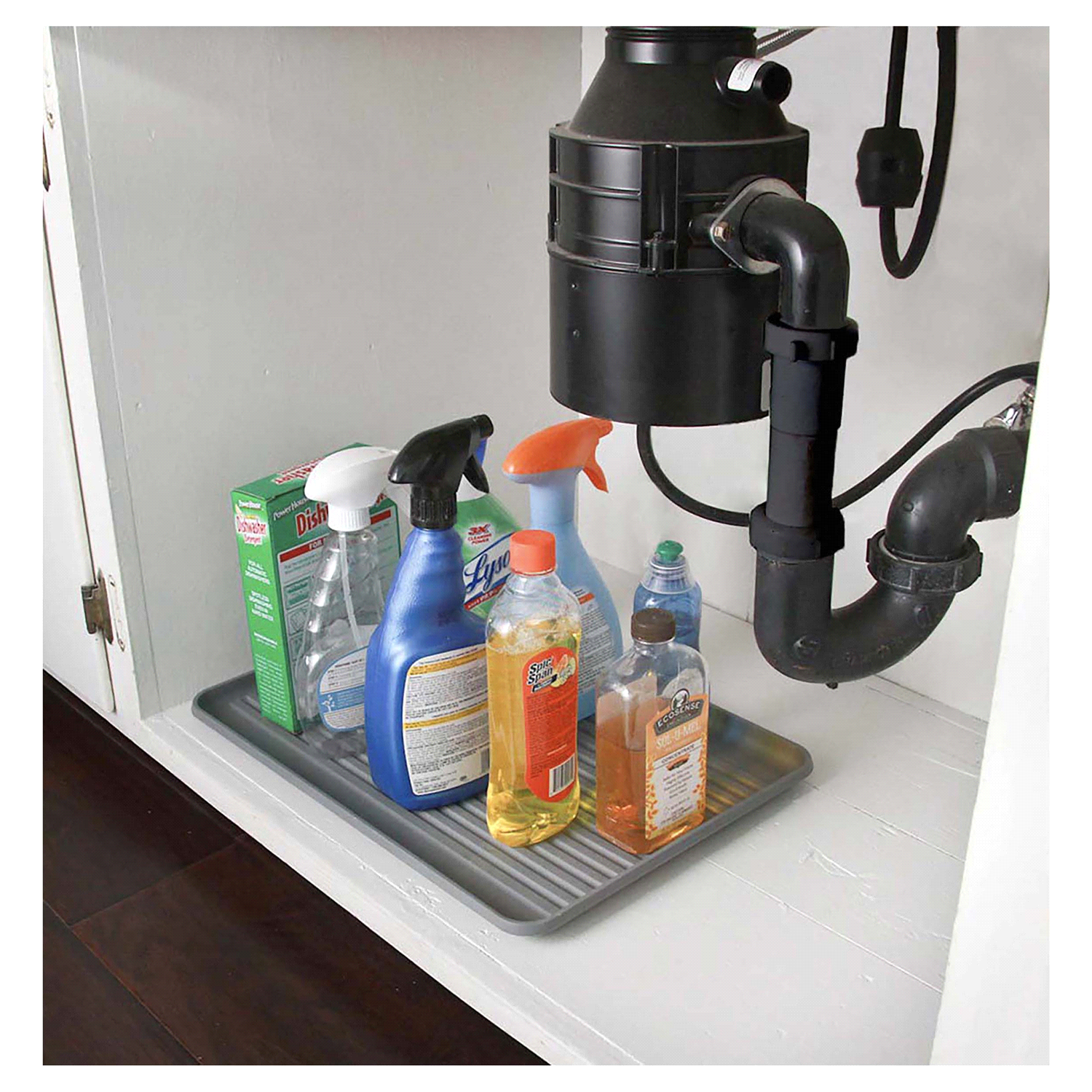 slide 2 of 4, Real Home Innovations Real Home Spill Tray under sink, 1 ct