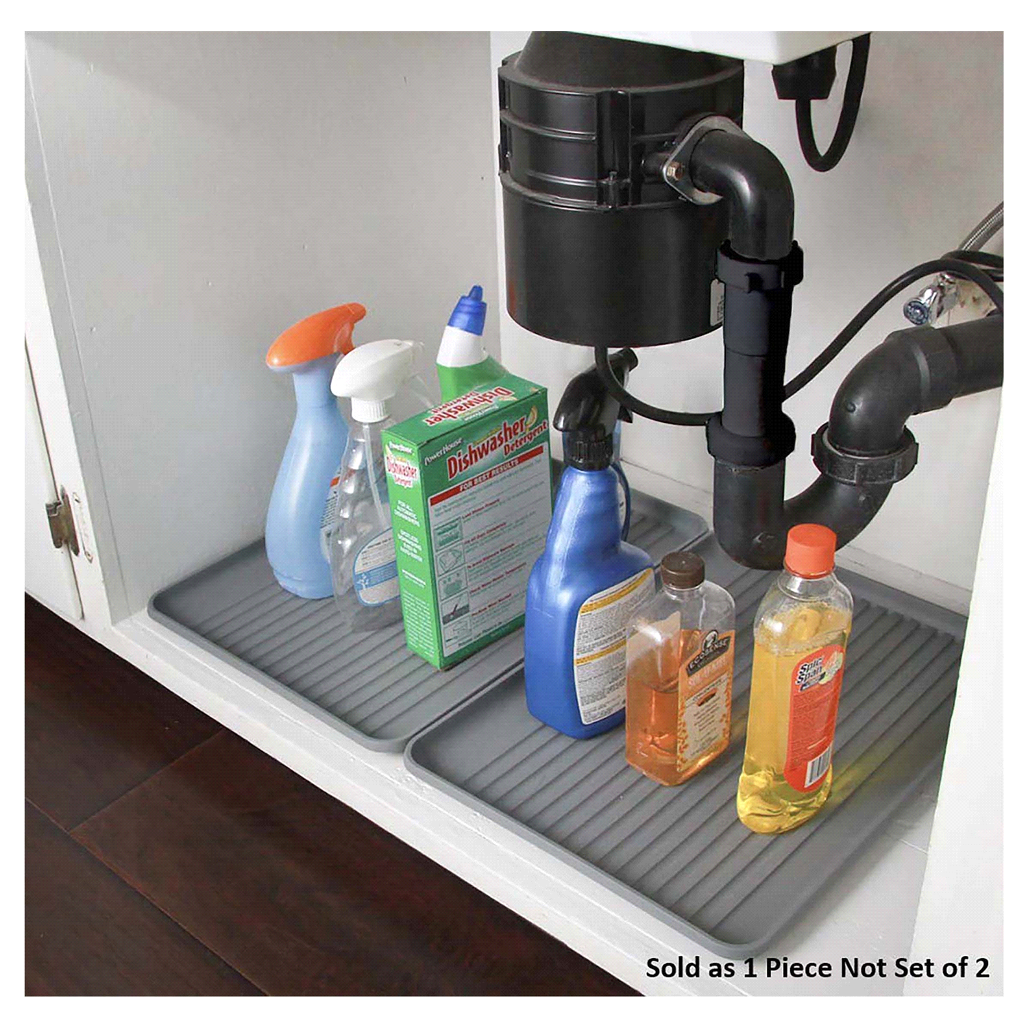 slide 4 of 4, Real Home Innovations Real Home Spill Tray under sink, 1 ct