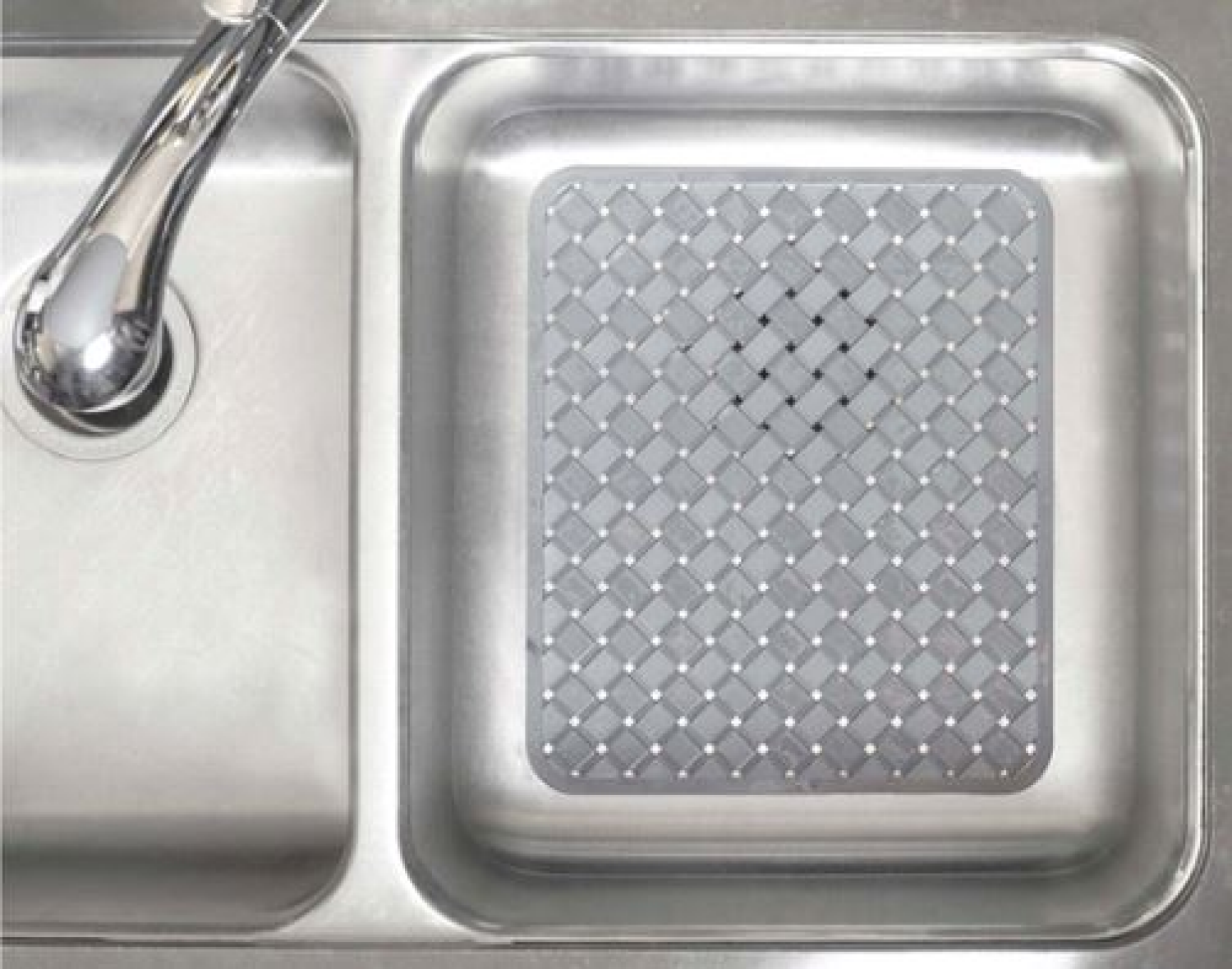 slide 2 of 3, Real Home Innovations Sinkware Grey Deluxe Cushion Sink Mat 1 ea, 1 ct