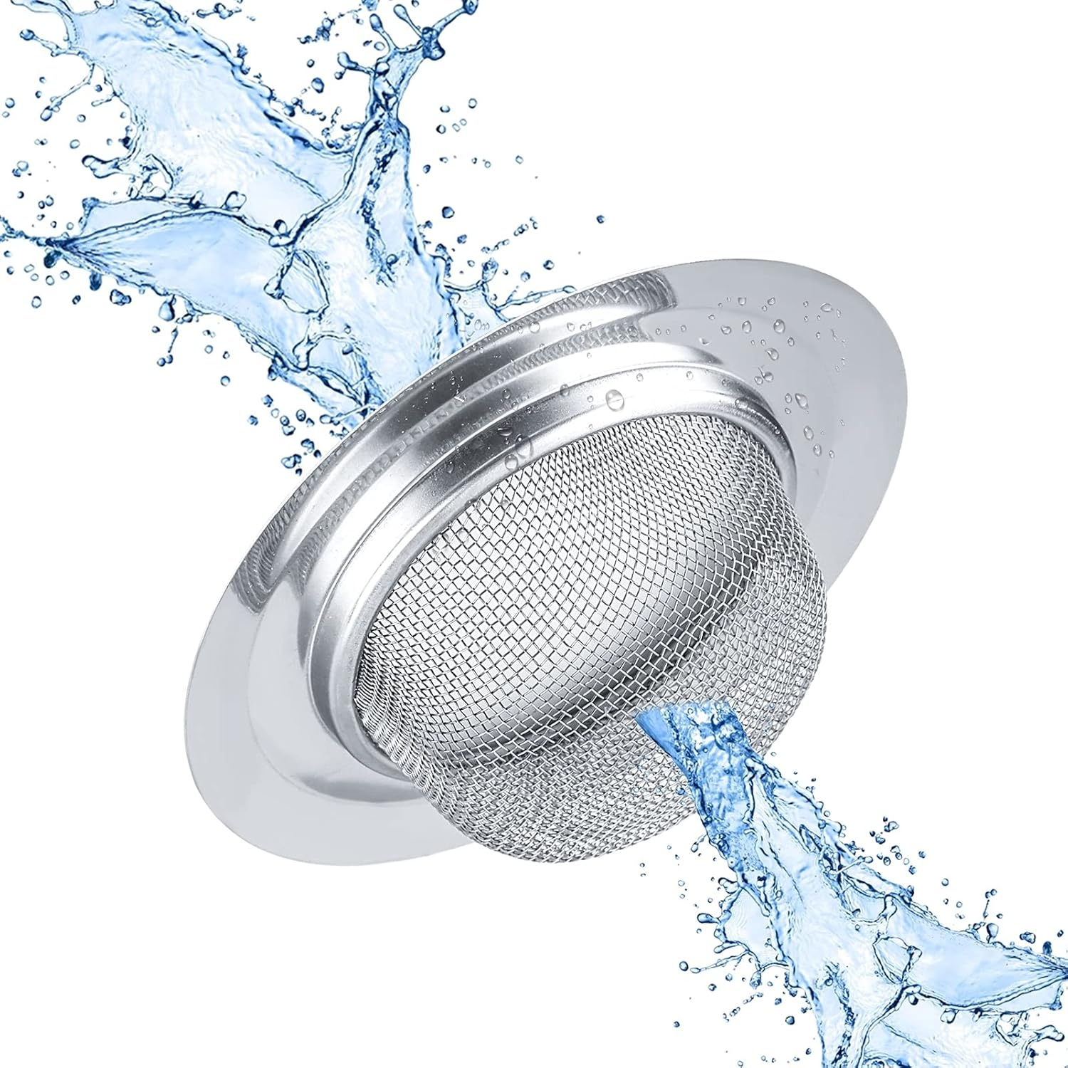 slide 2 of 6, RHI Mesh stainless Steel Sink Strainer, 1 ct