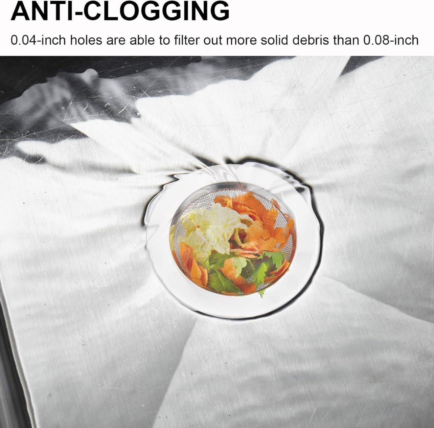 slide 5 of 6, RHI Mesh stainless Steel Sink Strainer, 1 ct