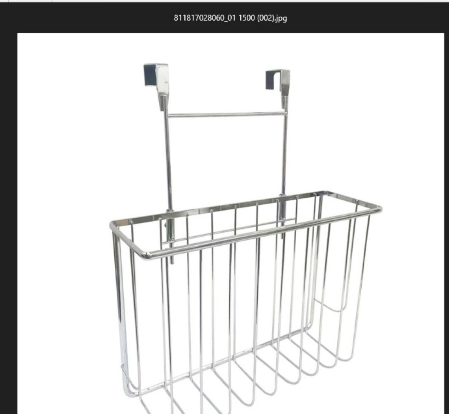 slide 1 of 1, RHI Over The Cabinet Basket White, 1 ct