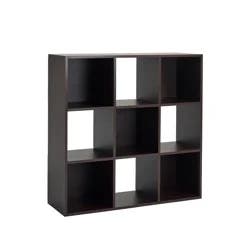 REAL HOME Rh 9 Cube Organizer Espresso