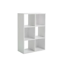 REAL HOME Rh 6 Cube Organizer White