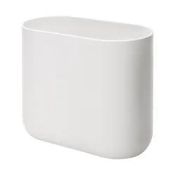 Real Home Slim Waste Can White