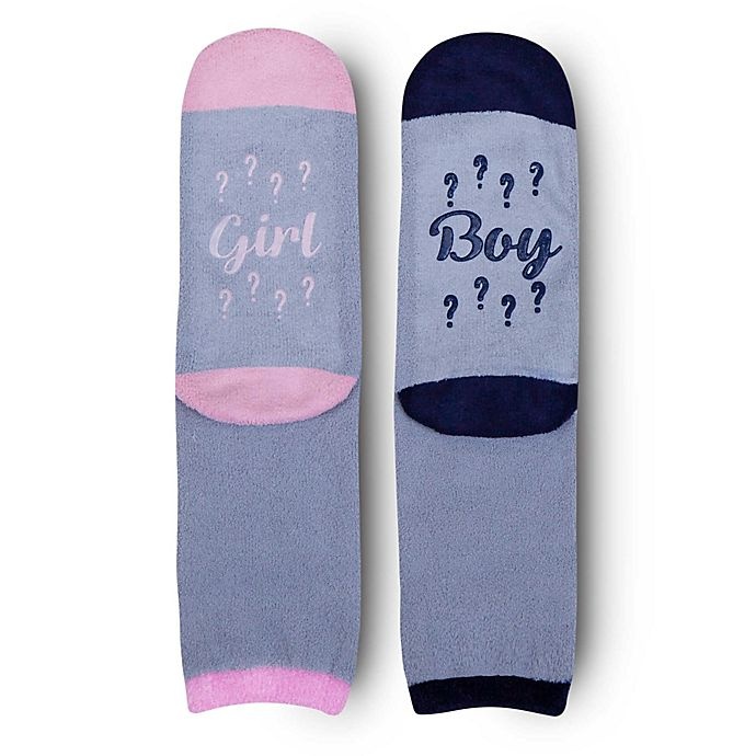 slide 1 of 4, Waddle and Friends Girl or Boy Maternity Push Spa Socks, 1 ct