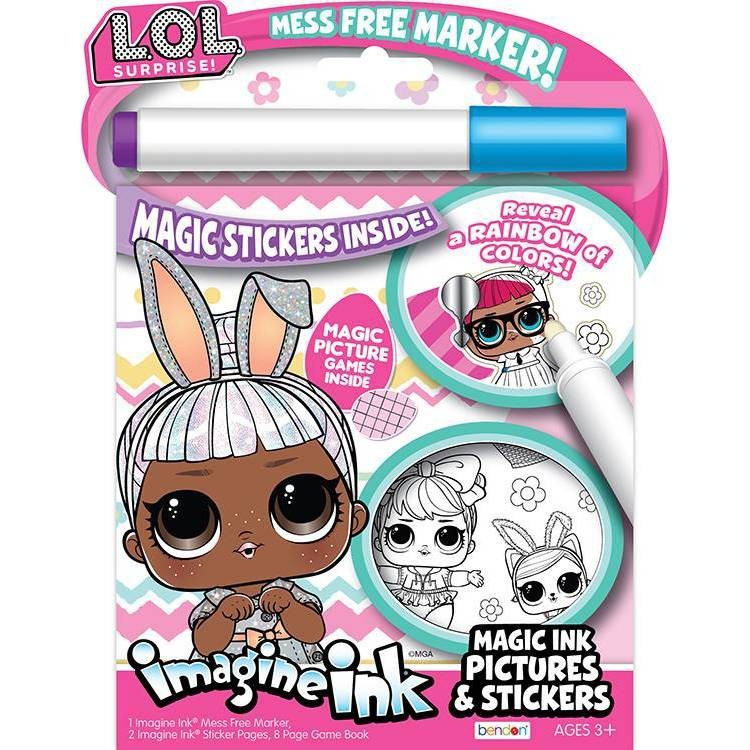 slide 1 of 3, Bendon LOL Surprise Imagine Ink Easter Stickers, 1 ct