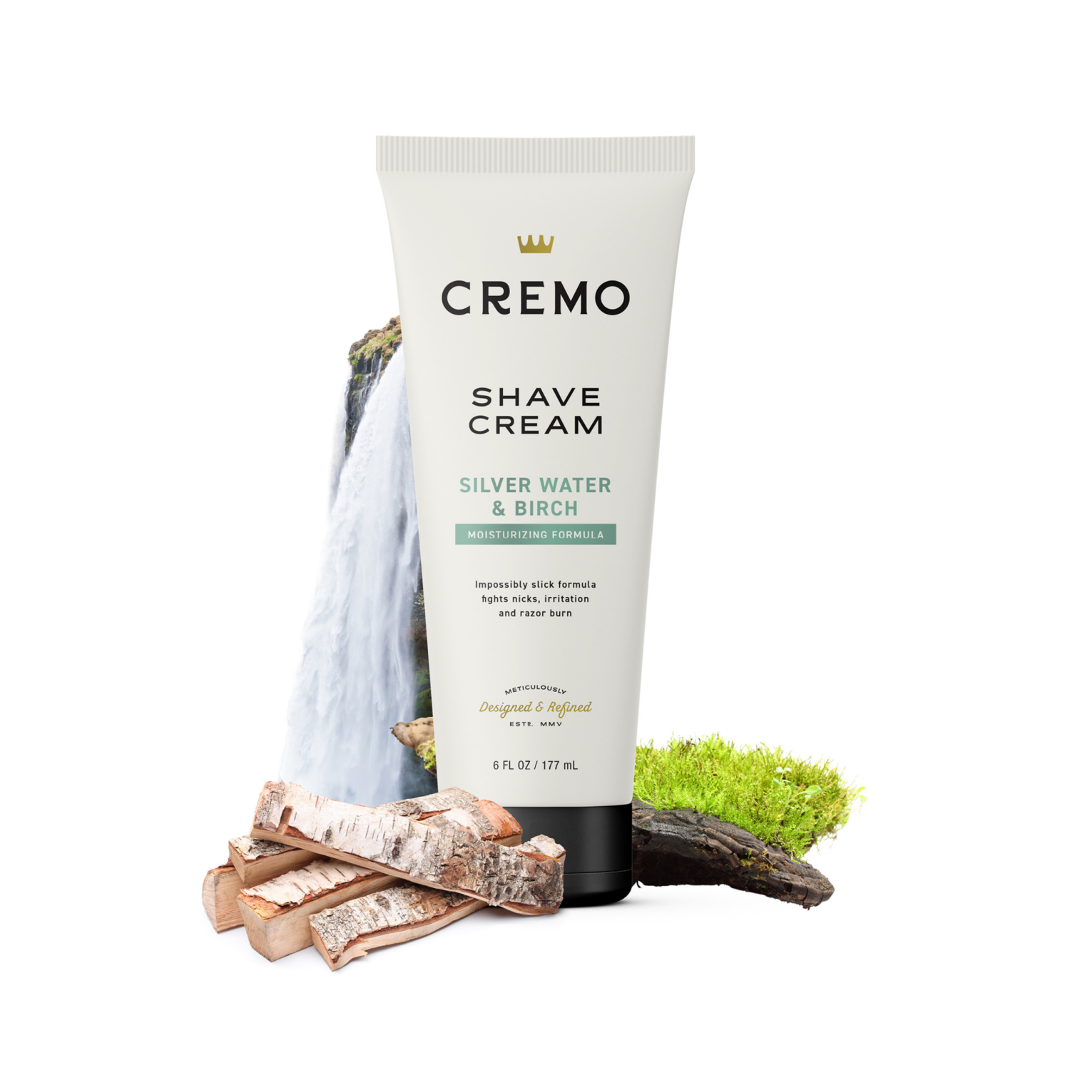 slide 3 of 5, Cremo Astonishingly Superior Silver Water & Birch Shave Cream 6 oz, 6 oz