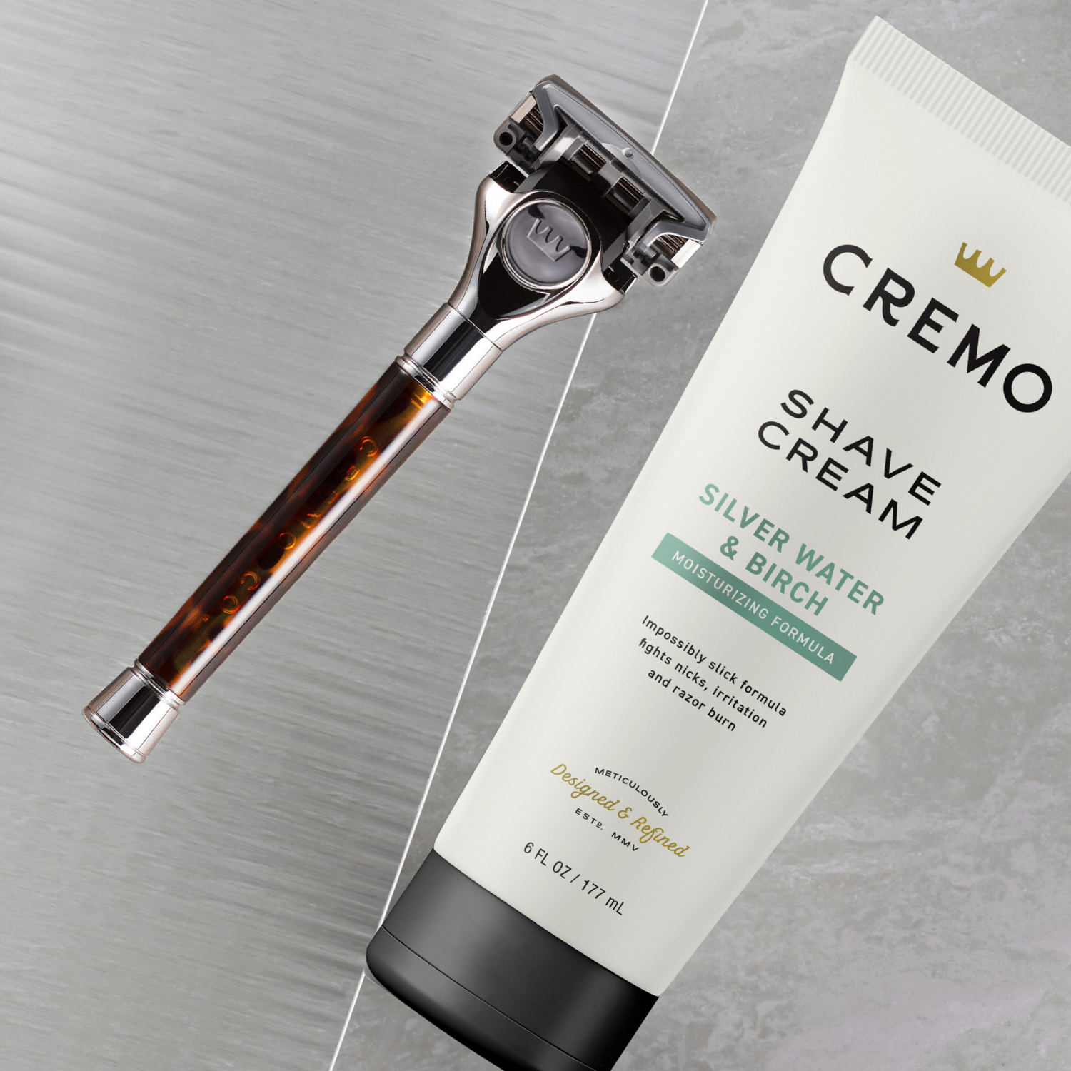 slide 5 of 5, Cremo Astonishingly Superior Silver Water & Birch Shave Cream 6 oz, 6 oz