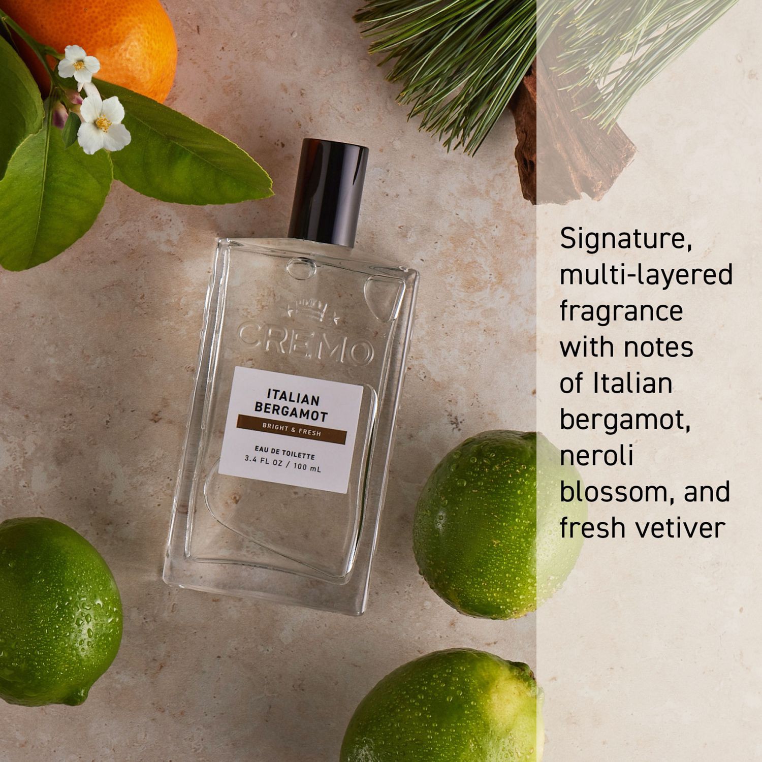 slide 4 of 7, Cremo Cologne Spray, Italian Bergamot, 3.4 Oz, 3.4 oz