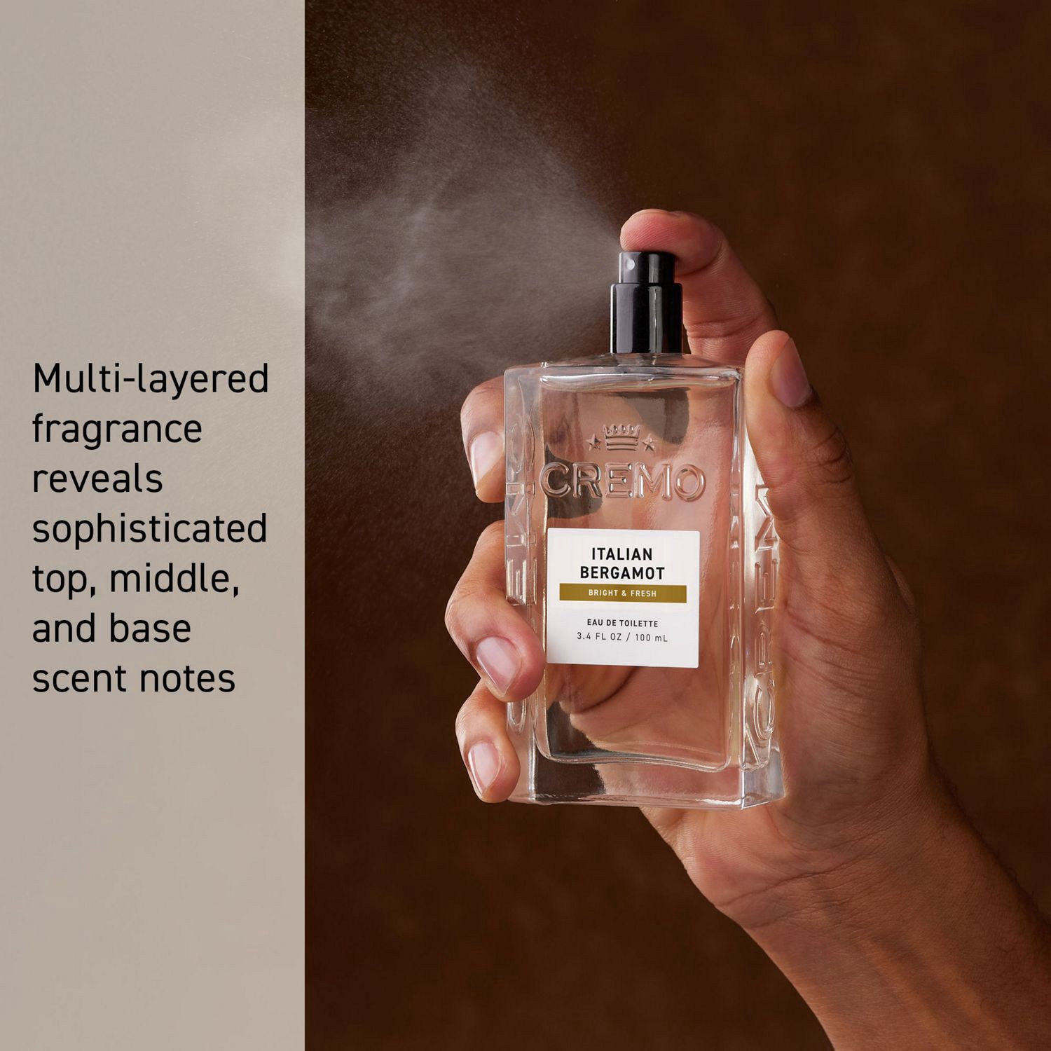 slide 7 of 7, Cremo Cologne Spray, Italian Bergamot, 3.4 Oz, 3.4 oz