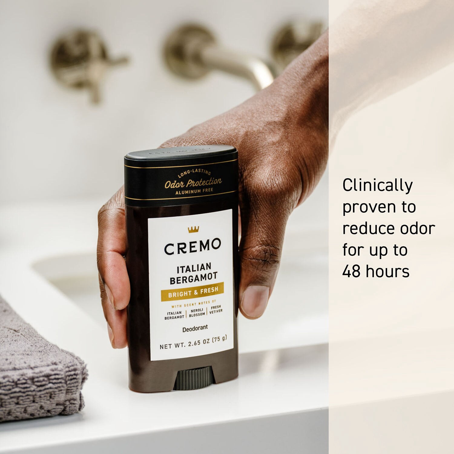 slide 6 of 7, Cremo Italian Bergamot Deodorant 2.65 oz, 2.65 oz