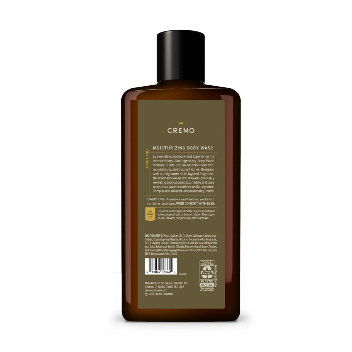 slide 2 of 2, Cremo Cypress Santal Body Wash 16 fl oz, 16 fl oz