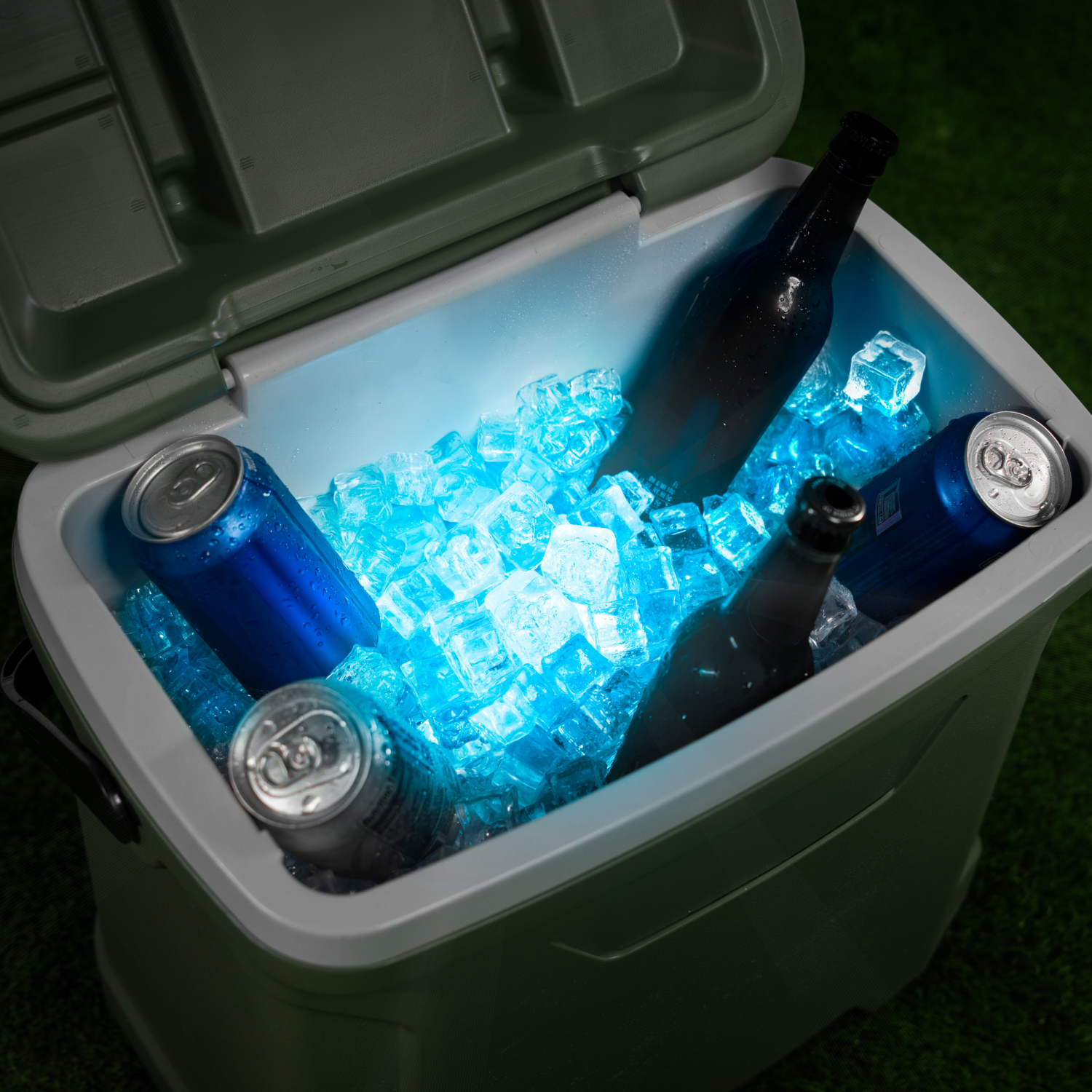 slide 7 of 8, BRIGHTZ LED Cooler Puck Light Accessory with Remote - Color Changing or Solid Color Features - Waterproof - Submerges to Light Up Cooler, 1 ct