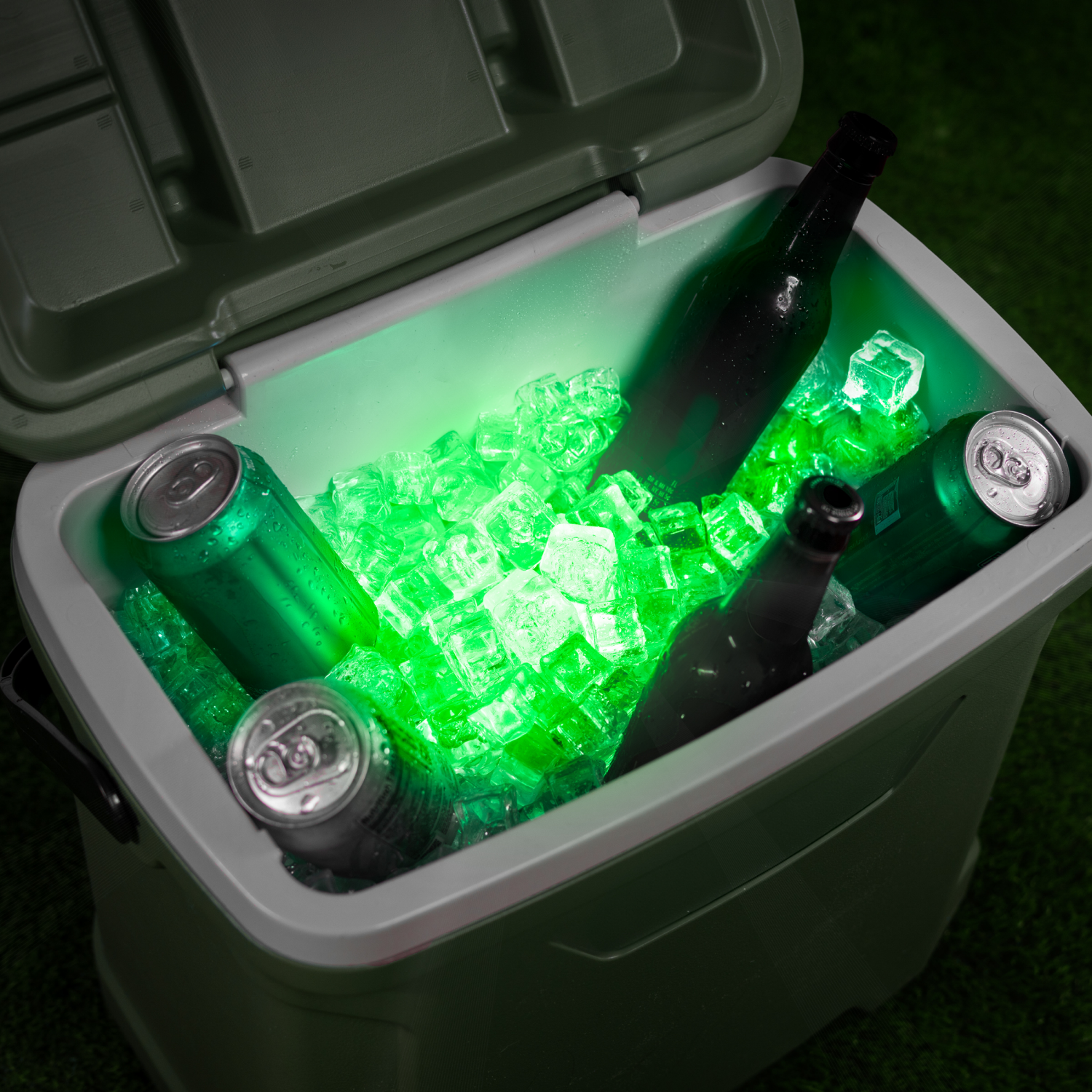 slide 8 of 8, BRIGHTZ LED Cooler Puck Light Accessory with Remote - Color Changing or Solid Color Features - Waterproof - Submerges to Light Up Cooler, 1 ct