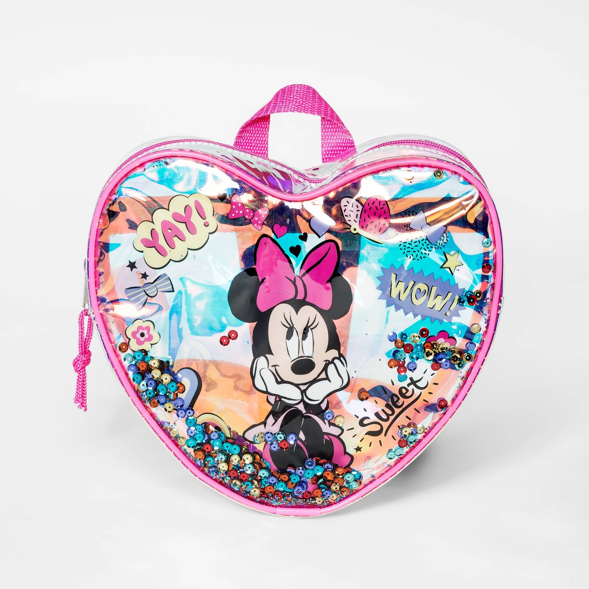 slide 1 of 2, Disney Toddler Girls' Minnie Mouse Heart Backpack - Pink, 1 ct