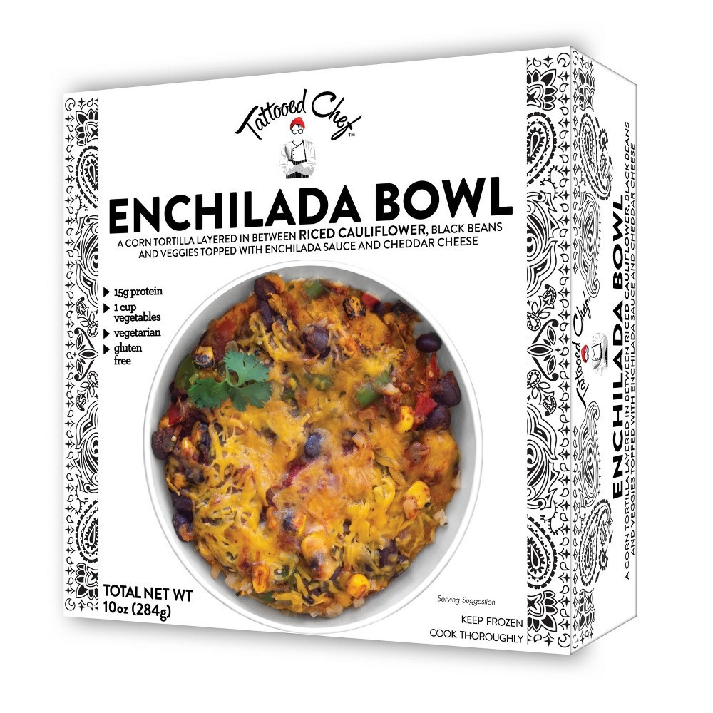 slide 3 of 4, Tattooed Chef Gluten Free Frozen Enchilada Bowl - 10oz, 10 oz