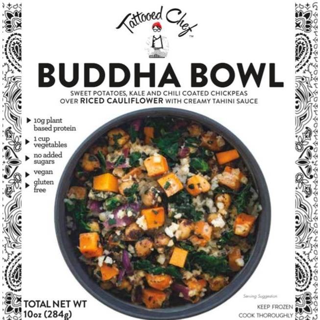 slide 1 of 7, Tattooed Chef Vegan Frozen Buddha Bowl - 10oz, 10 oz