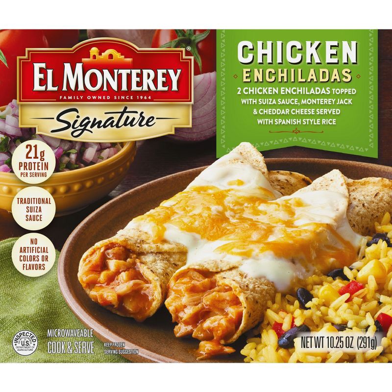 slide 2 of 10, El Monterey Signatures Frozen Chicken Enchiladas - 10.25oz, 10.25 oz