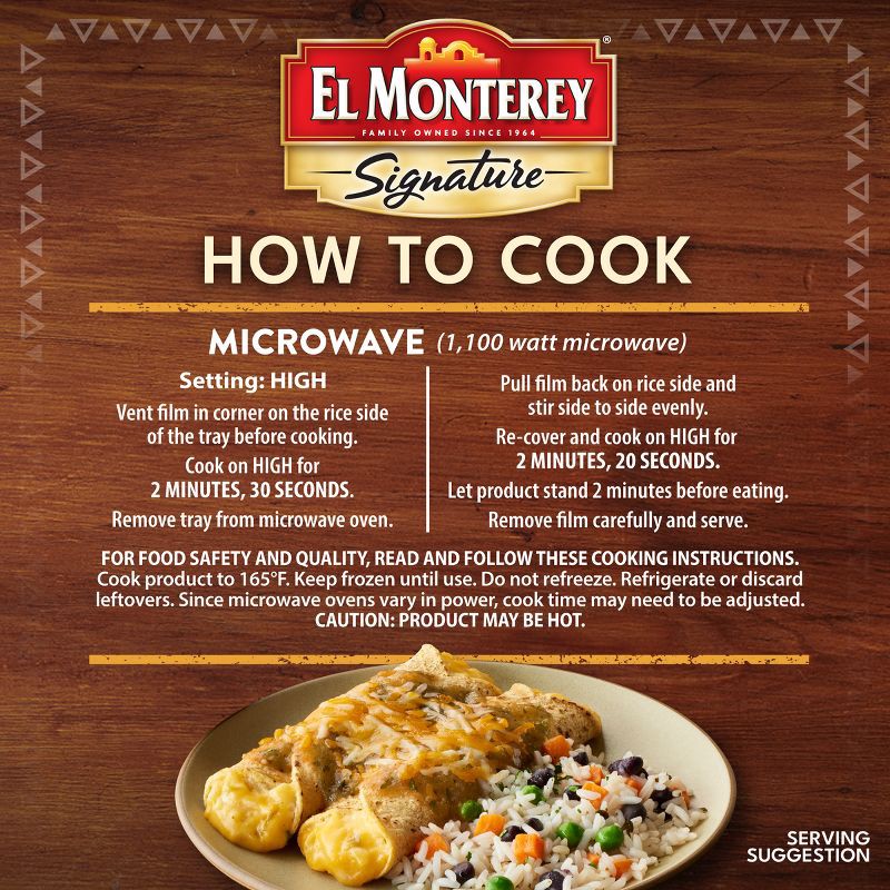 slide 7 of 11, El Monterey Signatures Frozen Cheese Enchiladas - 10oz, 10 oz