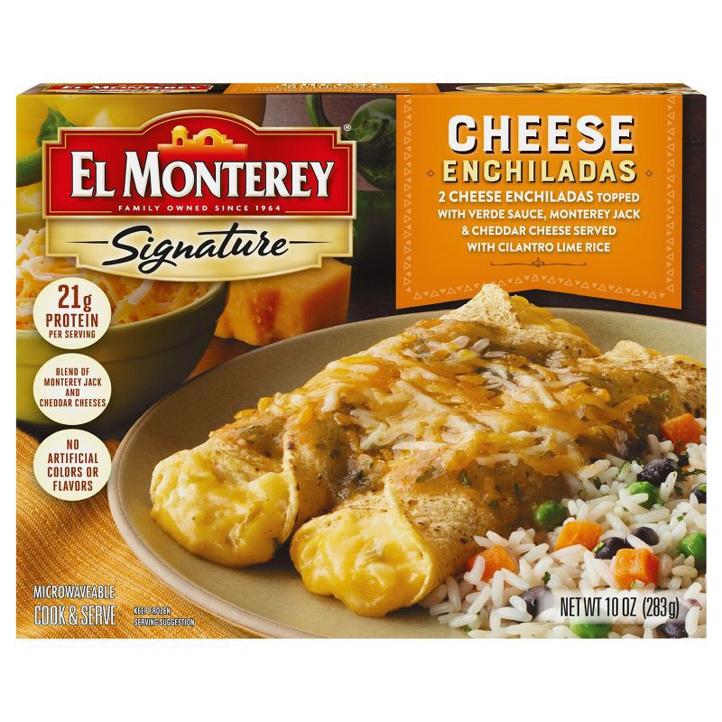 slide 1 of 11, El Monterey Signatures Frozen Cheese Enchiladas - 10oz, 10 oz