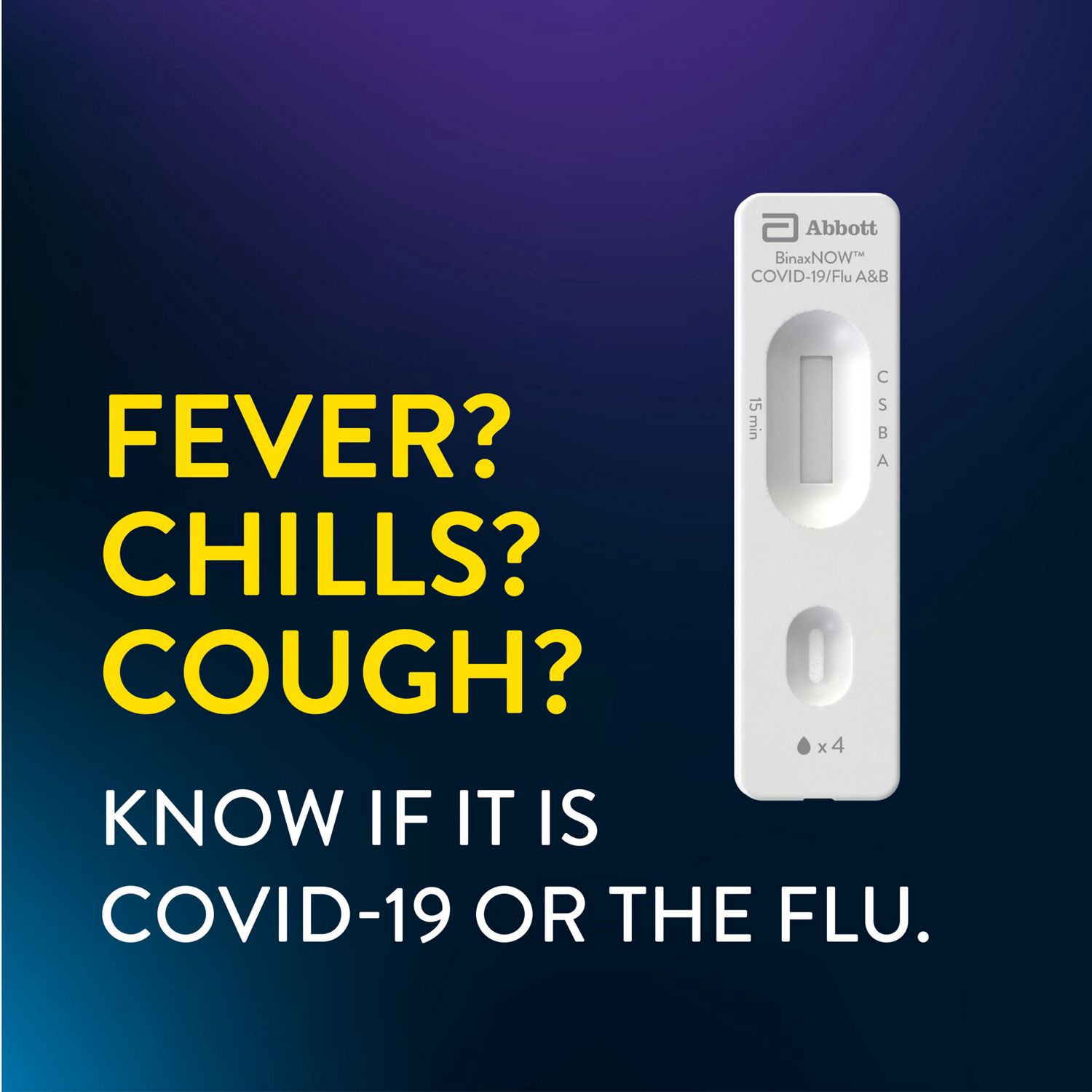 slide 4 of 5, Abbott BinaxNOW COVID-19/Flu A&B Combo Self Test, 2 ct, 2 ct